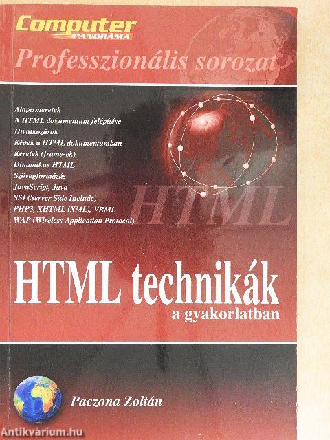 HTML technikák a gyakorlatban