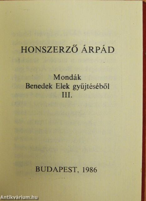 Honszerző Árpád (minikönyv)