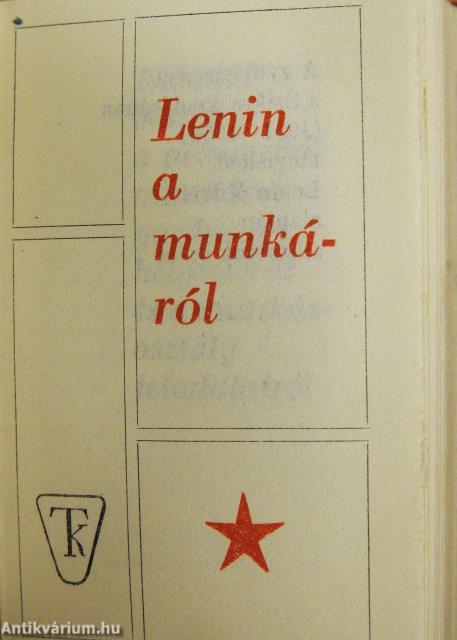 Lenin a munkáról (minikönyv)