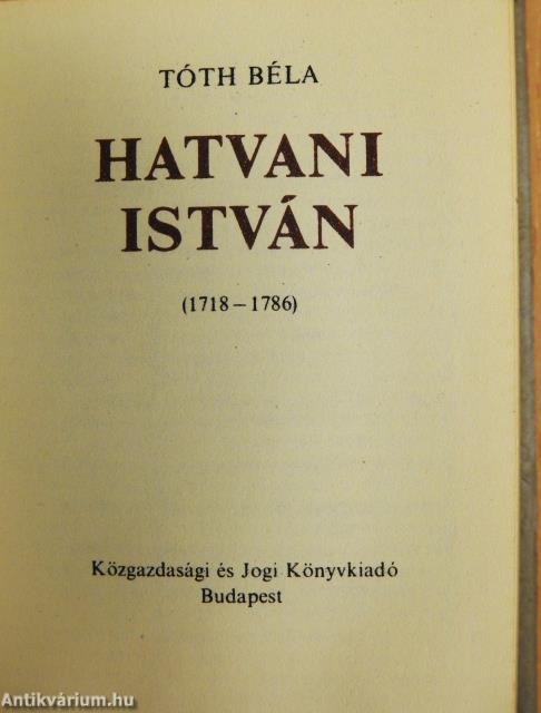 Hatvani István (minikönyv) (számozott)