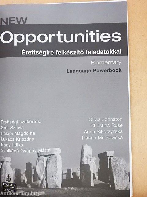 New Opportunities - Elementary - Language Powerbook - CD-vel