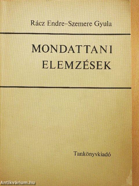Mondattani elemzések