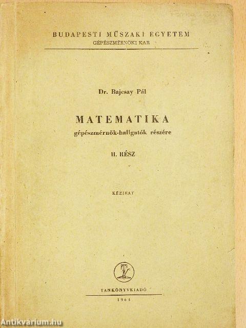 Matematika II.