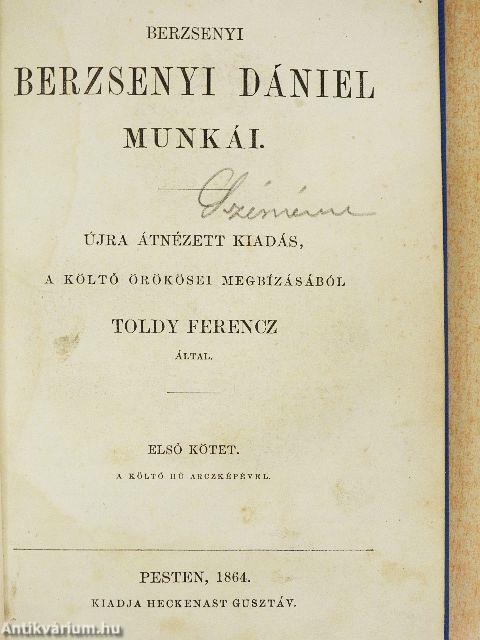 Berzsenyi Berzsenyi Dániel munkái I.