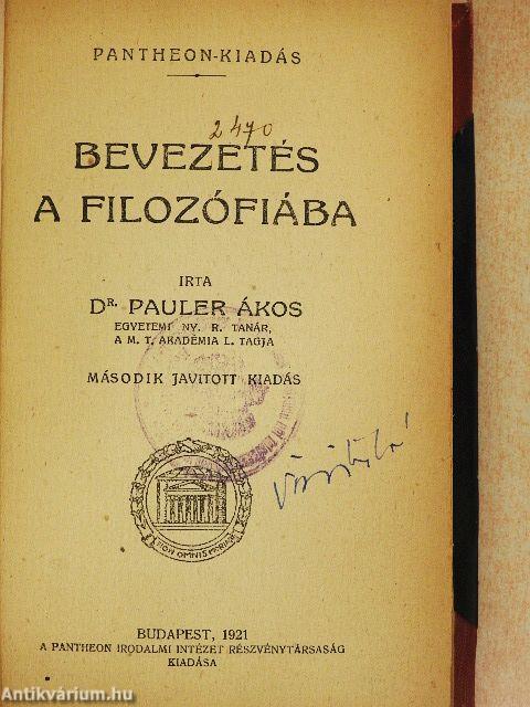 Bevezetés a filozófiába