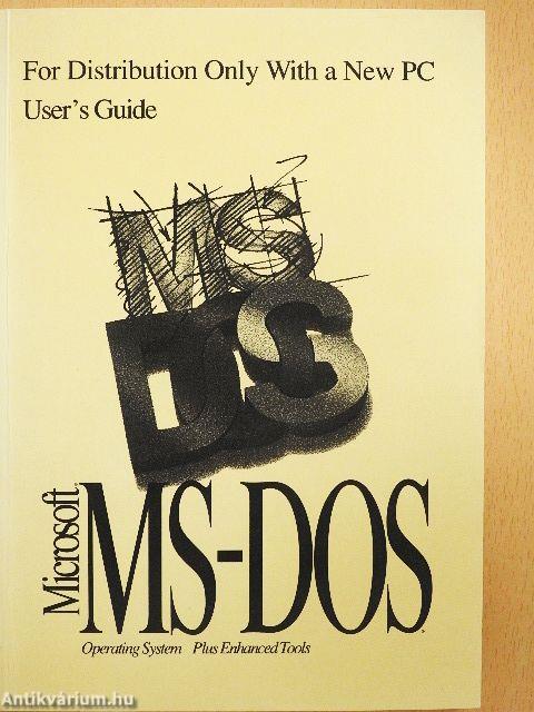 Microsoft MS-DOS 6.22 - User's Guide