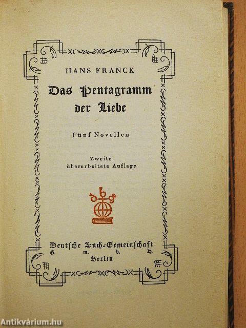 Das Pentagramm der Liebe (gótbetűs)