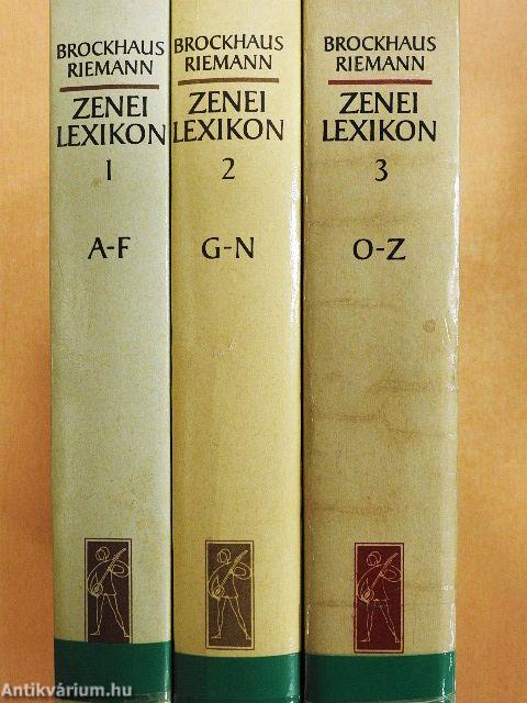 Zenei Lexikon 1-3.