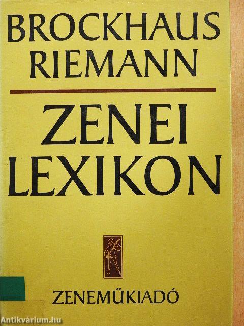 Zenei Lexikon 1-3.