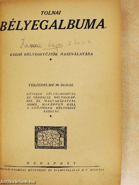 Tolnai bélyegalbuma