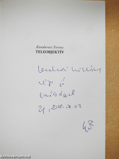 Teleobjektív (dedikált példány)