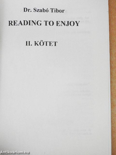 Reading to enjoy II.