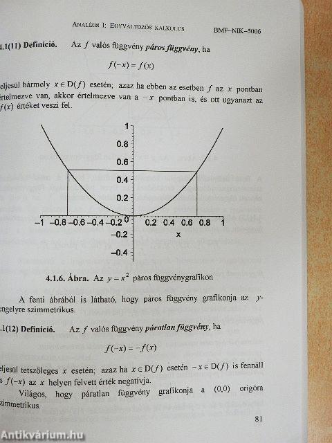 Analízis I.