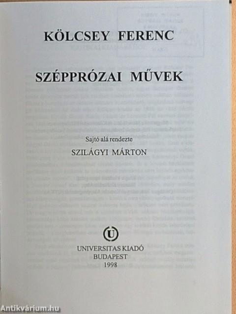 Szépprózai művek