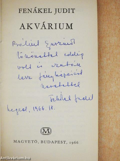 Akvárium (dedikált példány)