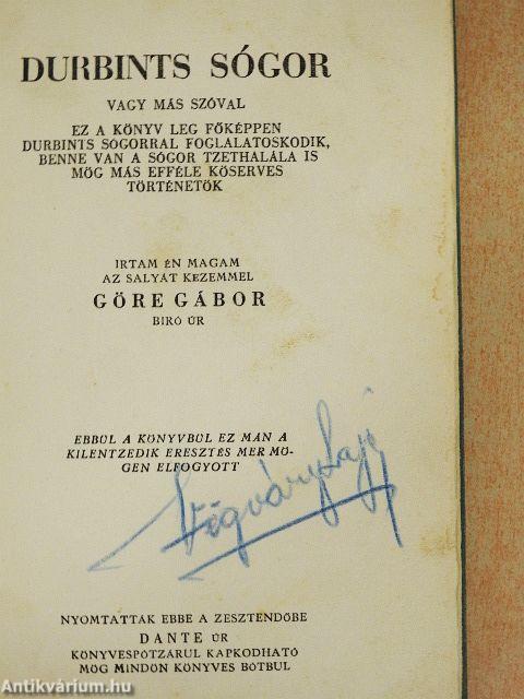 Durbints sógor
