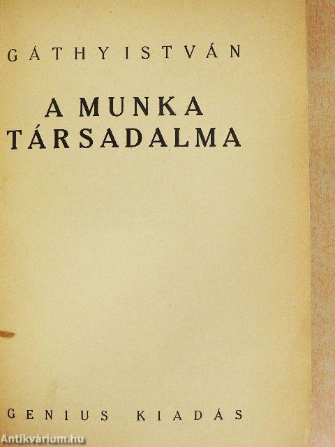 A munka társadalma