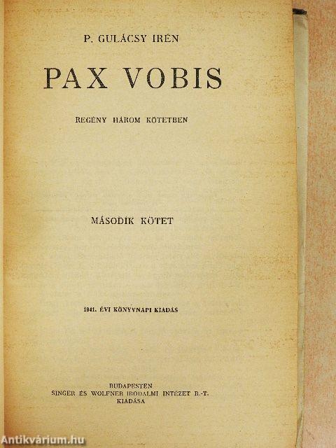 Pax Vobis I-III.