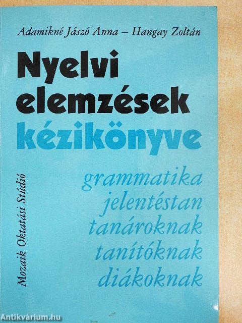 Nyelvi elemzések kézikönyve