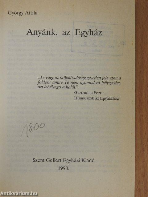 Anyánk, az egyház