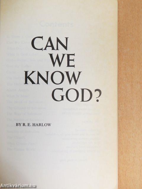 Can We Know God?