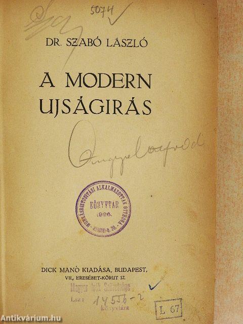 A modern ujságirás