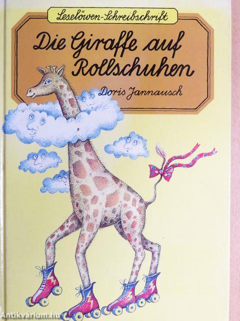 Die Giraffe auf Rollschuhen