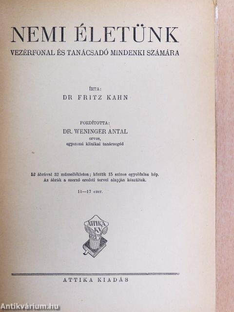 Nemi életünk
