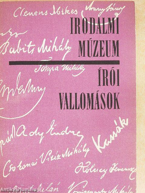 Írói vallomások