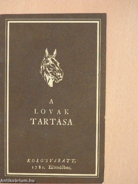 A lovak tartása