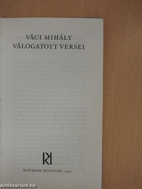 Váci Mihály válogatott versei