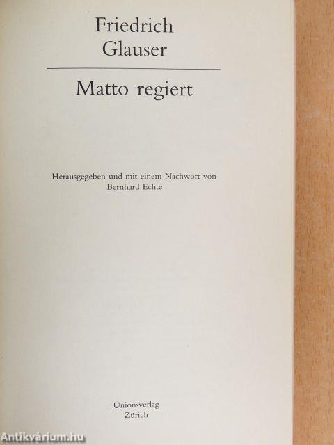 Matto regiert