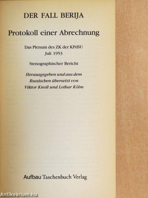 Der Fall Berija