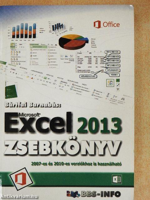 Microsoft Excel 2013 zsebkönyv