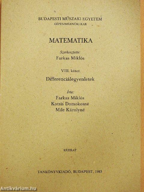 Matematika VIII.