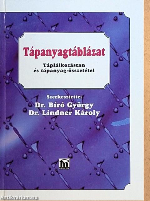 Tápanyagtáblázat