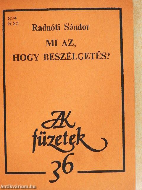 Mi az, hogy beszélgetés?