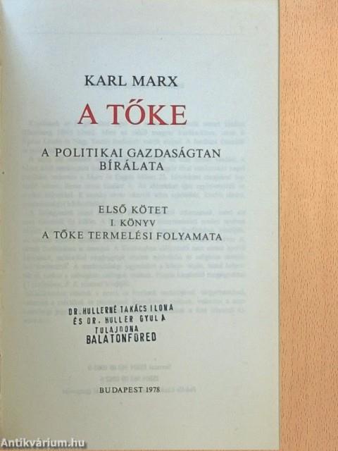 A Tőke I-III.