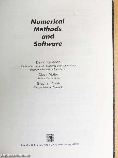 Numerical Methods and Software