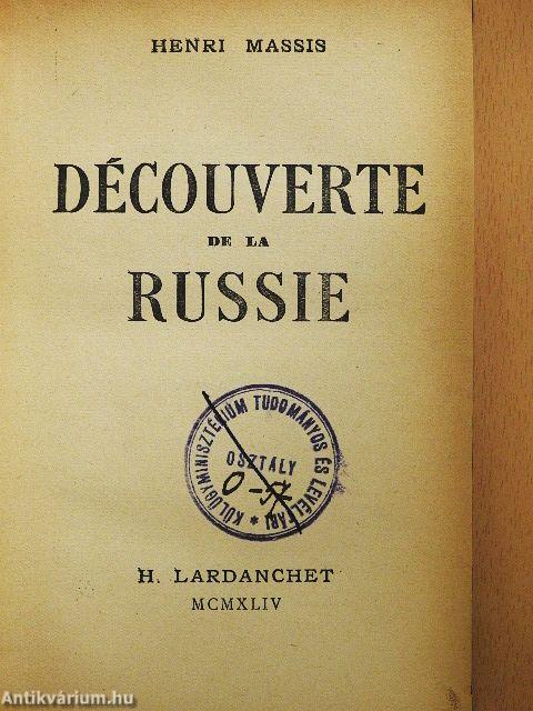 Découverte de la Russie