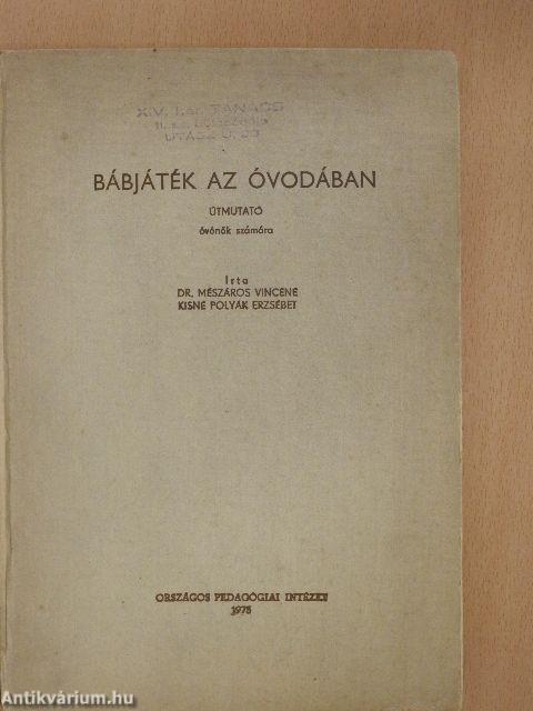 Bábjáték az óvodában