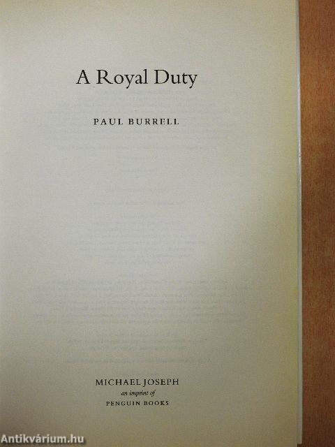 A Royal Duty