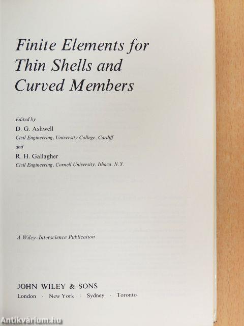 Finite Elements for Thin Shells and Curved Members