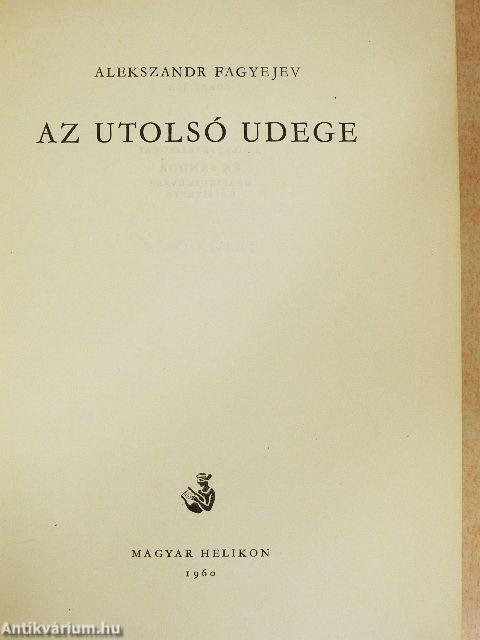 Az utolsó Udege