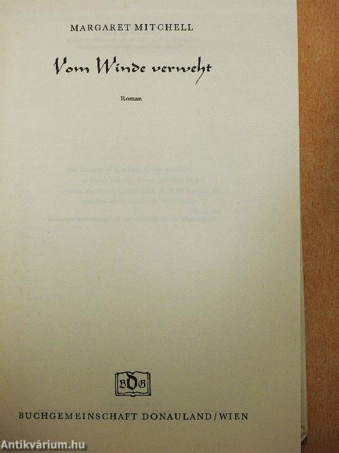 Vom Winde Verweht