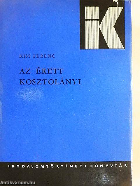 Az érett Kosztolányi