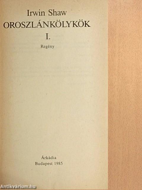 Oroszlánkölykök 1-2.
