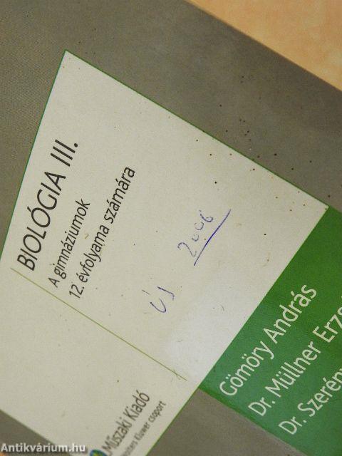 Biológia III.