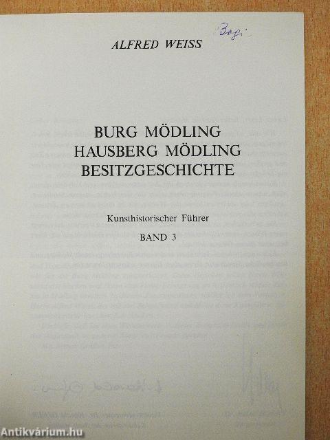 Mödling - Burg Mödling/Hausberg Mödling/Besitzgeschichte