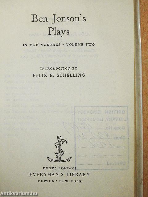 Ben Jonson's Plays II.